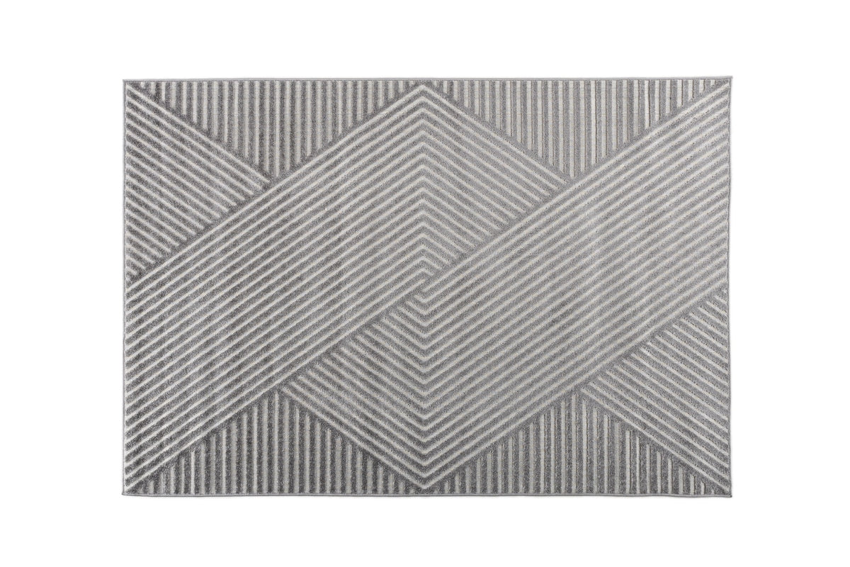200 x 290cm.  Aron rektangulære teppe (grå)