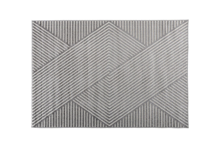 200 x 290cm.  Aron rektangulære teppe (grå)
