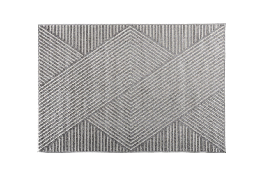 200 x 290cm.  Aron rektangulære teppe (grå)