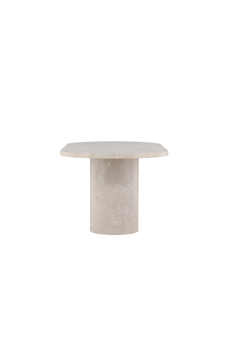 Spisebord Narvik 100×200 cm – Beige Marblelook