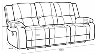 Relaxsofa Singapore – svart