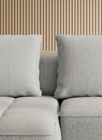 Hjørenesofa Albio (285x182cm) med elektrisk skyvedeler