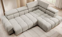 Hjørnesofa Bull L (297×205 cm) med elektrisk skyvedel