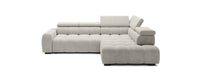 Hjørnesofa Bull L (297×205 cm) med elektrisk skyvedel