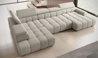 Hjørnesofa Bull XL (393×205 cm) med elektrisk skyvedel