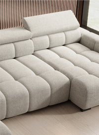 Hjørnesofa Bull XL (393×205 cm) med elektrisk skyvedel