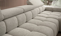 Hjørnesofa Bull XL (393×205 cm) med elektrisk skyvedel