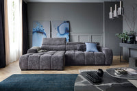 Hjørnesofa Bull S (285×168 cm) med elektrisk skyvedel