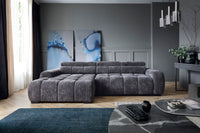 Hjørnesofa Bull S (285×168 cm) med elektrisk skyvedel