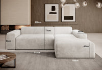 Emporio hjørnesofa 250x183cm.