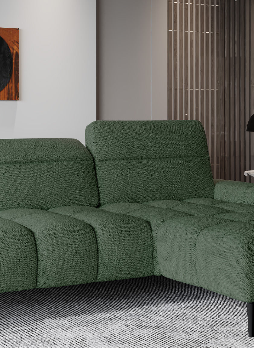 Hjørnesofa Giano S med elektrisk seteforlengelse
