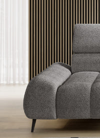 Hjørnesofa Mavel S (292×176 cm) med elektrisk skyvedel