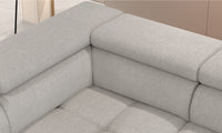 U-sofa Mavel XL (367×208 cm) med elektrisk skyvedel