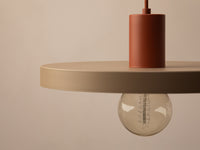 Taklampe Ori Ø30 cm – sand / terrakotta