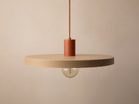 Taklampe Ori Ø40 cm – sand / terrakotta