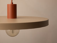 Taklampe Ori Ø40 cm – sand / terrakotta