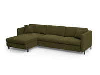 Hjørnesofa Gloria med sengefunksjon og oppbevaringskasse – 286 × 170 cm