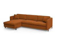 Hjørnesofa Gloria med sovefunksjon og oppbevaringsboks 266 × 170 cm