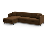 Hjørnesofa Gloria med sovefunksjon og oppbevaringsboks 266 × 170 cm