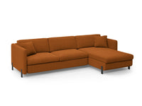 Hjørnesofa Gloria med sovefunksjon og oppbevaringsboks 266 × 170 cm