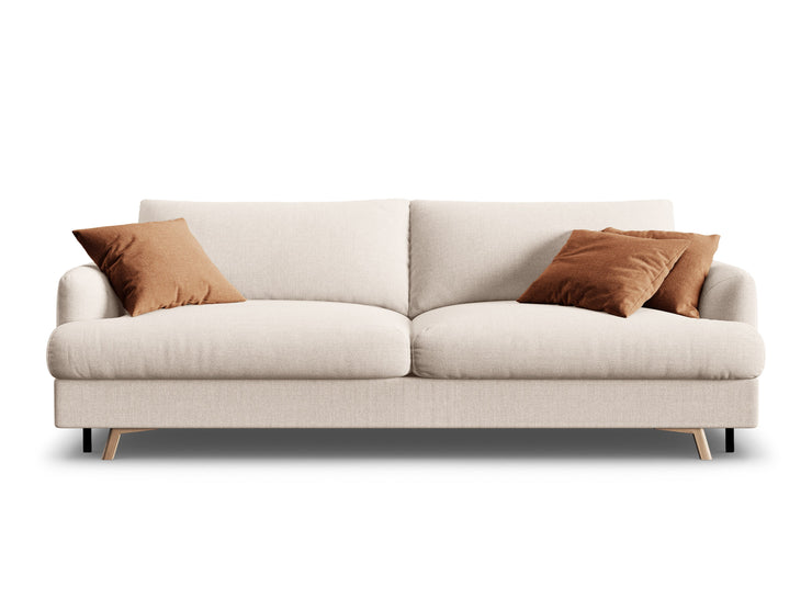Sofa med sengefunksjon og boks Naomi – stoff / ...