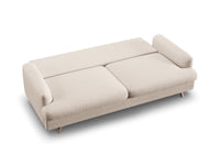 Sofa med sengefunksjon og boks Naomi – stoff / ...