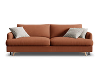 Sofa med sengefunksjon og boks Naomi – stoff / ...