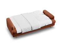 Sofa med sengefunksjon og boks Naomi – stoff / ...