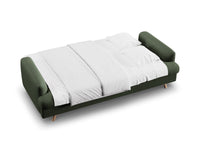 Sofa med sengefunksjon og boks Naomi – stoff / ...