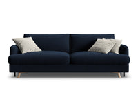 Sofa med sengefunksjon og boks Naomi – stoff / ...