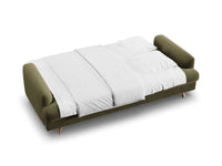 Sofa med sengefunksjon og boks Naomi – stoff / ...