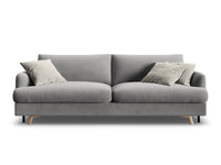 Sofa med sengefunksjon og boks Naomi – stoff / ...