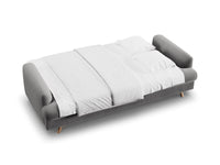 Sofa med sengefunksjon og boks Naomi – stoff / ...
