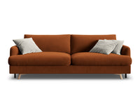 Sofa med sengefunksjon og boks Naomi – stoff / ...