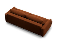 Sofa med sengefunksjon og boks Naomi – stoff / ...