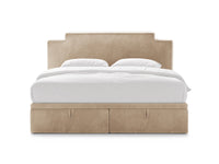 Boxspringseng-sett Princess – sengegavl + boxspring/madrass + madrasstopper