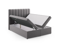 Boxspringseng Kelp: sengegavl + boxspring/madrass + madrassopplegg