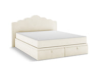 Boxspring-sengesett Dream: sengegavl + boxspring/madrass + madrasstopper
