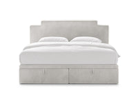 Boxspringseng-sett Princess – sengegavl + boxspring/madrass + madrasstopper