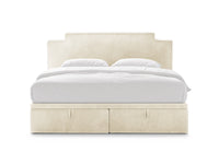 Boxspringseng-sett Princess – sengegavl + boxspring/madrass + madrasstopper