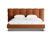Sengeramme Eric med sengegavl og oppbevaring – 230 × 220 cm