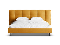 Sengeramme Eric med sengegavl og oppbevaring – 230 × 220 cm