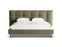 Sengeramme Eric med sengegavl og oppbevaring – 230 × 220 cm