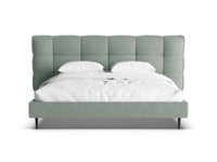 Sengeramme Eric med sengegavl og oppbevaring – 230 × 220 cm