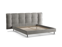 Sengeramme Eric med sengegavl og oppbevaring – 230 × 220 cm