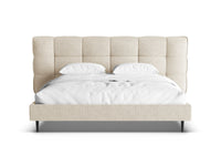 Sengeramme Eric med sengegavl og oppbevaring – 230 × 220 cm