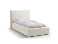 Sengeramme Kaelle med sengegavl og oppbevaring – 130 × 223 cm