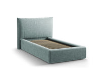 Sengeramme Kaelle med sengegavl og oppbevaring – 130 × 223 cm