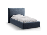 Sengeramme Kaelle med sengegavl og oppbevaring – 130 × 223 cm