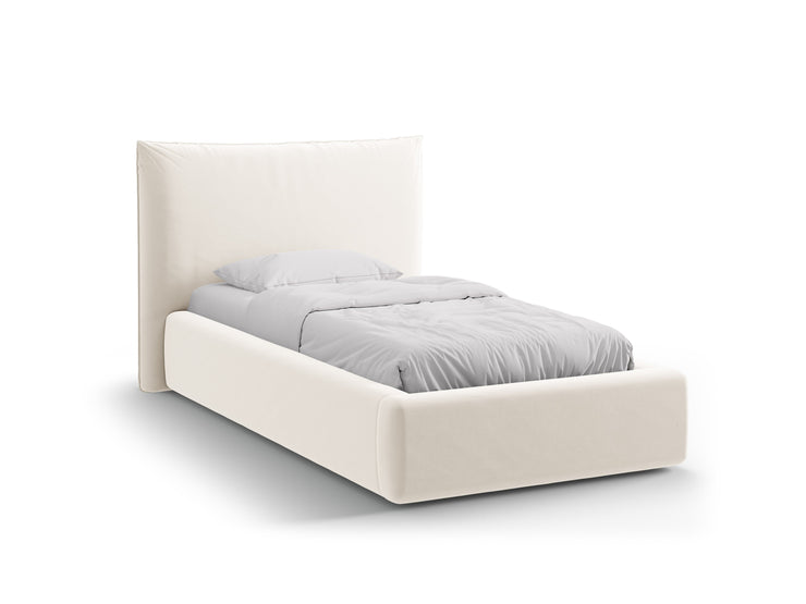 Sengeramme Kaelle med sengegavl og oppbevaring – 130 × 223 cm